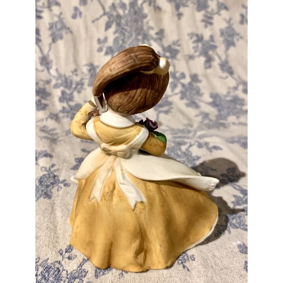 Vintage Geo Z Lefton February Birthday Girl Figurine Porcelain - Picture 3 of 4